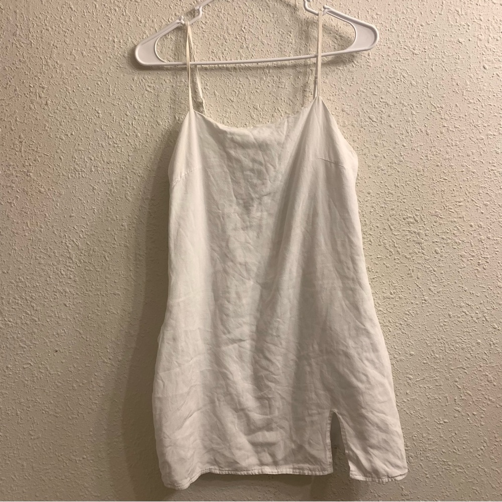 Mini Spaghetti white dress